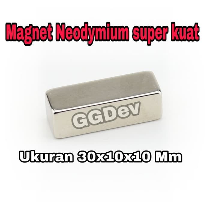 Magnet Neodymium 30x10x10 mm Super kuat magnet kotak