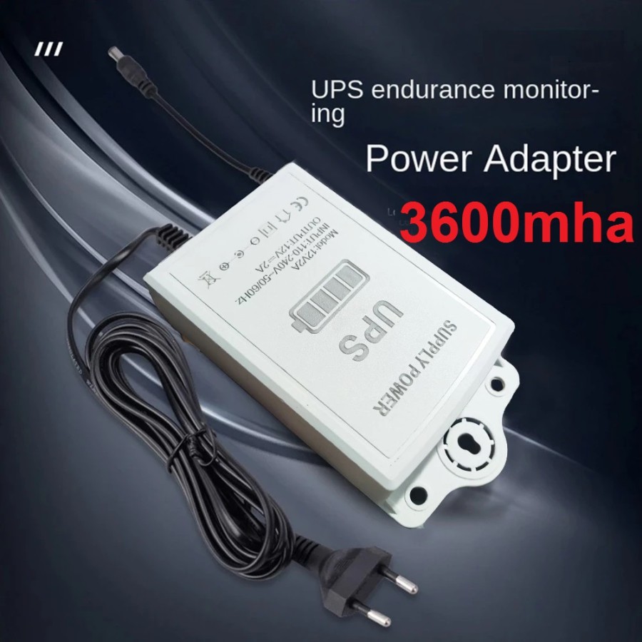 Mini UPS 12V Mini UPS 12V 2A Uninterruptible Continuous Power Supply Backup Monitoring Emergency