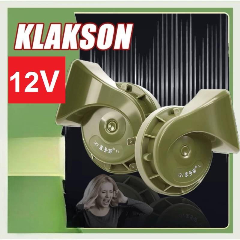 24V Klakson Mobil Siput Super Keras High Grade Car Horn Waterproof kla - 12V