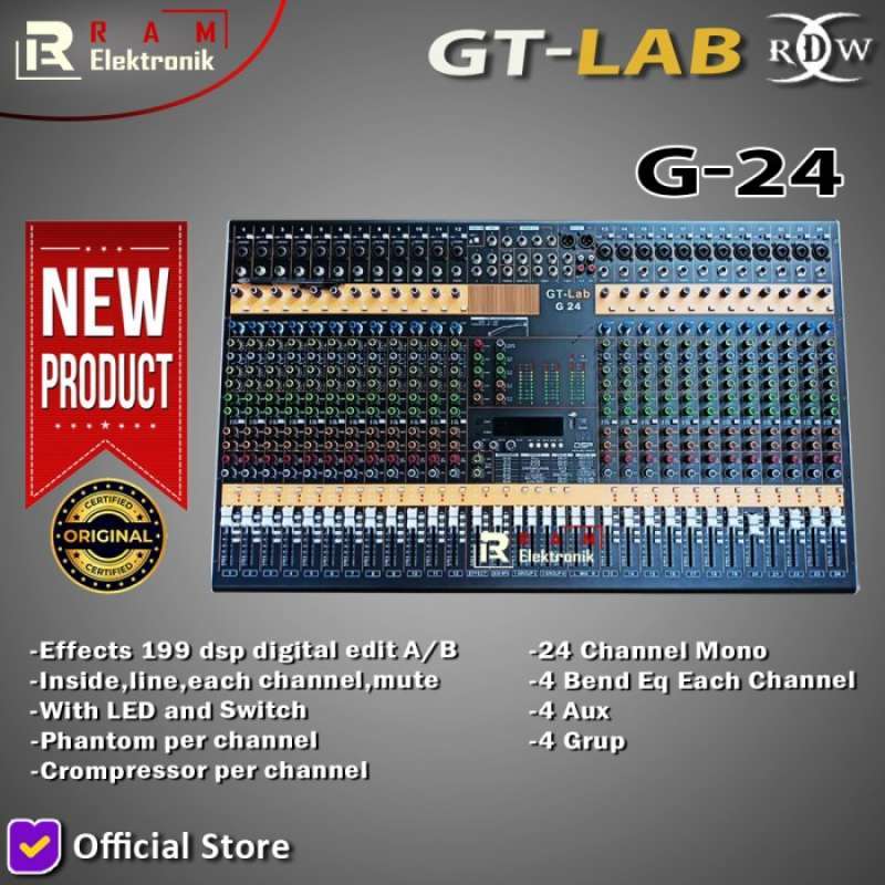 Jual Mixer Audio RDW GTLAB G16 Bekas Murah, Harga 350rb