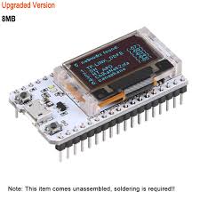 Upgrade Doublebuy ESP32 Papan Pengembangan 8mb Flash - Desain OLED CP2102, RFcircuit, Smartcities,USB Port Seri