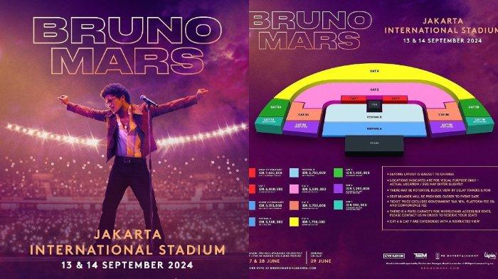 Konser Bruno Mars di Jakarta: Tanggal, Harga Tiket dan Jadwal Consert